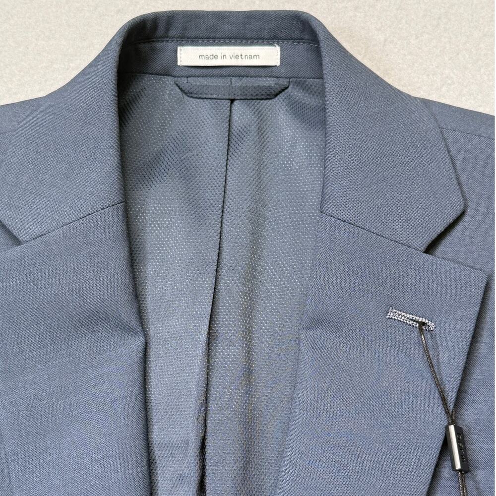Bar III Men's Slim-Fit Wool-Blend Solid Suit Jacket, blue 38R $450 - Picture 7 of 13